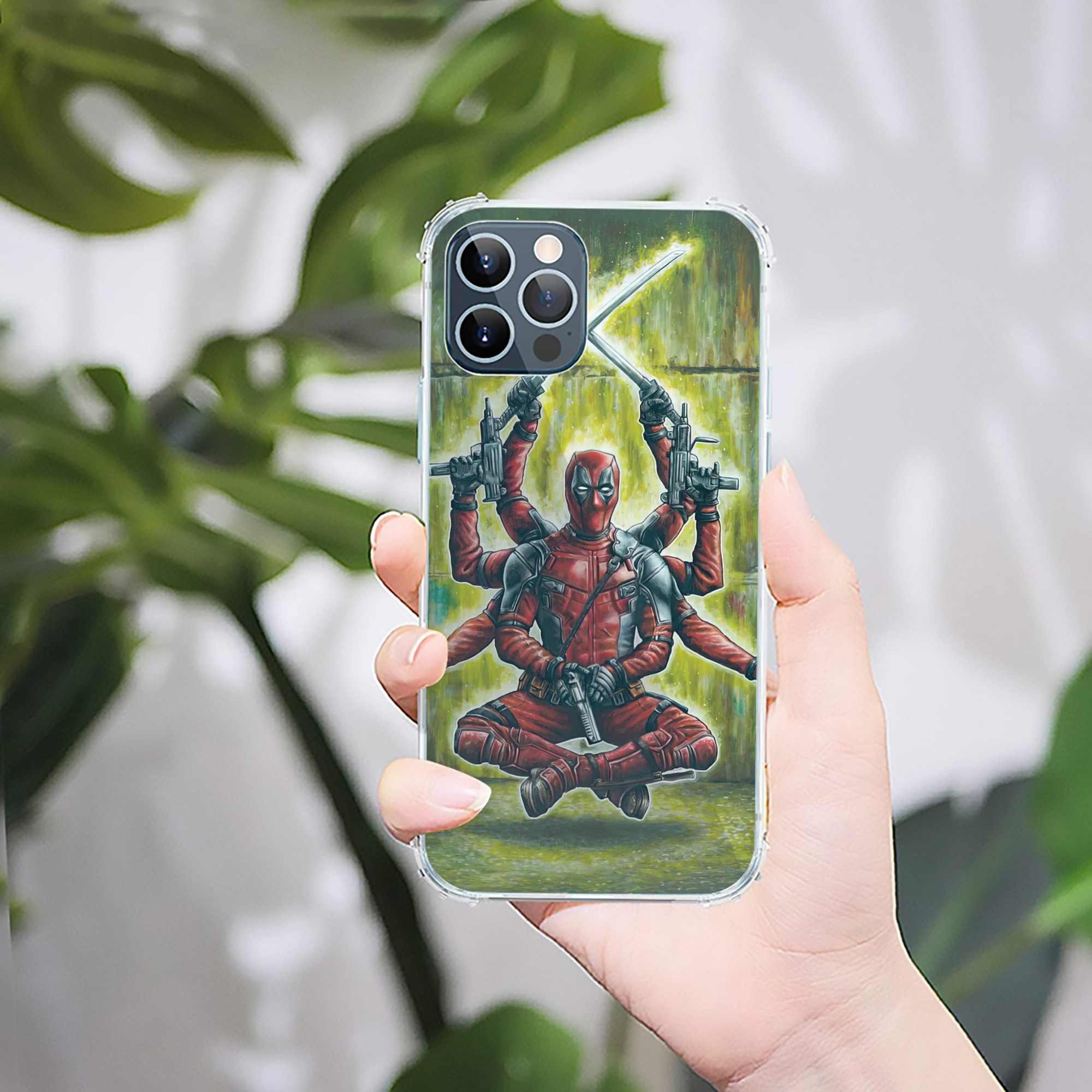 （画像用） Deadpool デッドプール 【iPhone 12シリーズ対応】透明スマホケース（クリアソフトケース）